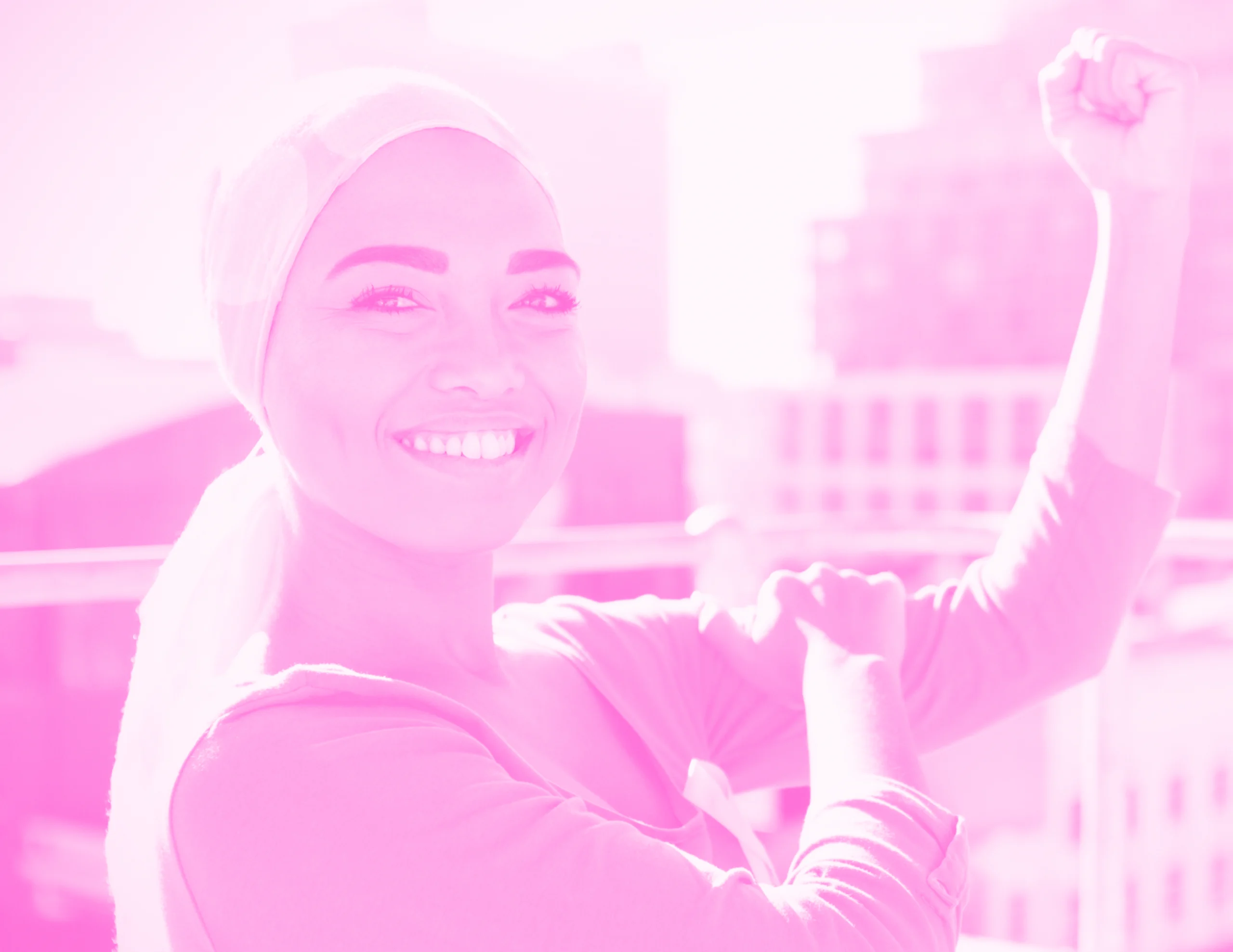 Resaltar la determinación de la mujer